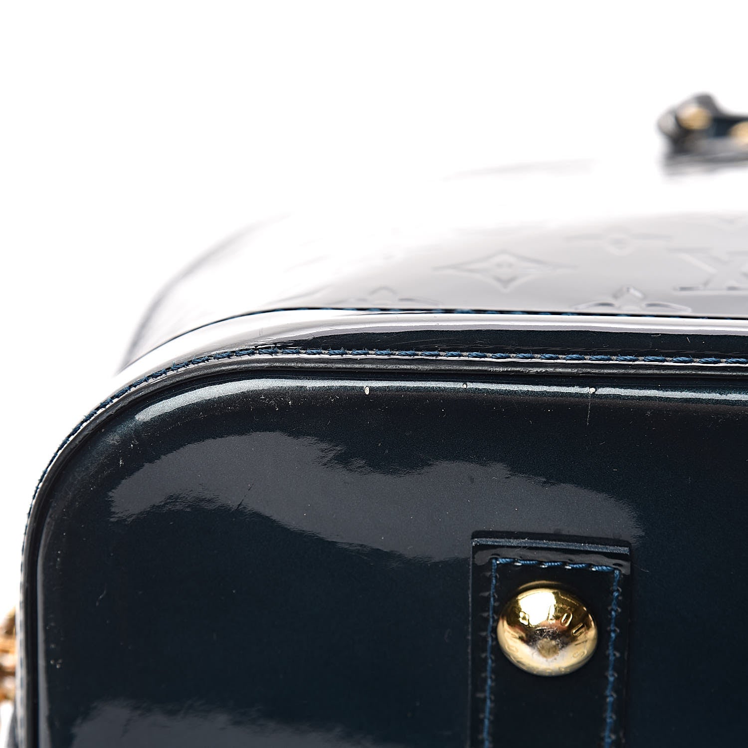 Louis Vuitton Vernis Alma GM Blue Nuit 36 of 42