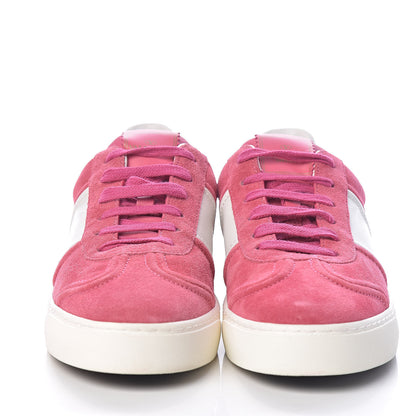 Valentino Garavani Suede Womens Flycrew Sneakers 39 Shadow Pink Optic White 2 of 13
