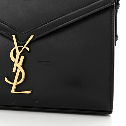 Saint Laurent Smooth Calfskin Medium Classic Monogram Cassandra Top Handle Black Rouge Legion 16 of 25