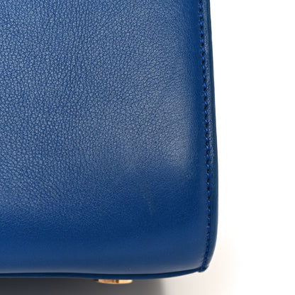 Saint Laurent Calfskin Small Sac De Jour Blue Majorelle 22 of 25