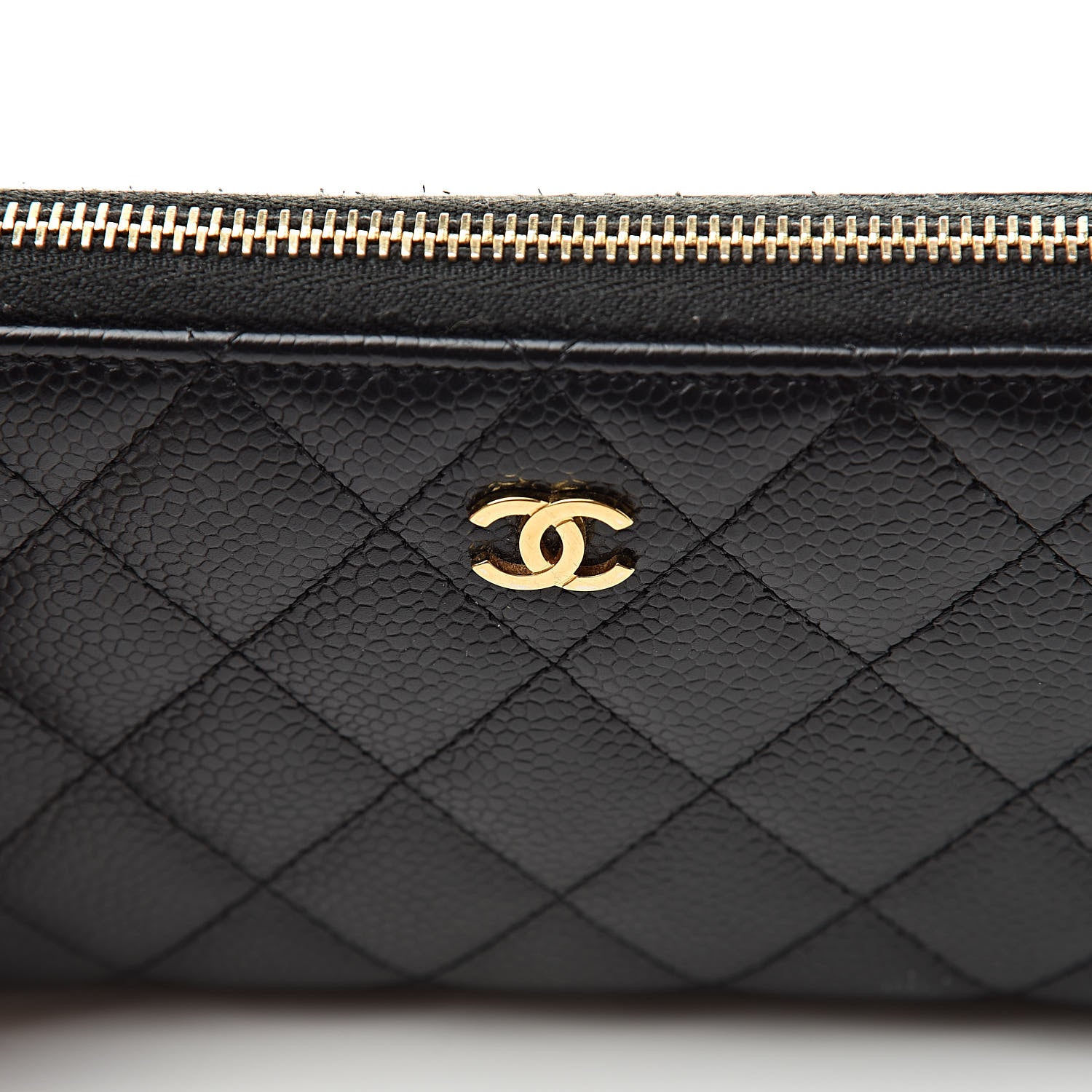 Chanel Caviar Quilted Large Gusset Zip Around Wallet Black 13 of 13