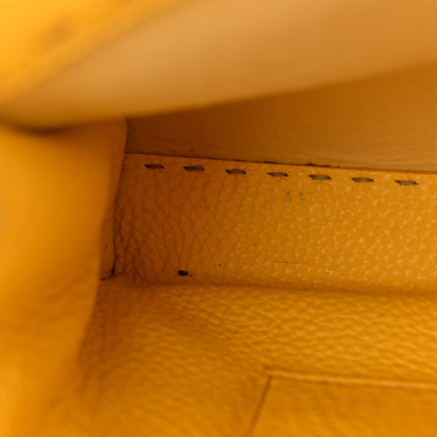 Fendi Cuoio Romano Selleria Mini Peekaboo Iconic Satchel Limone 12 of 14