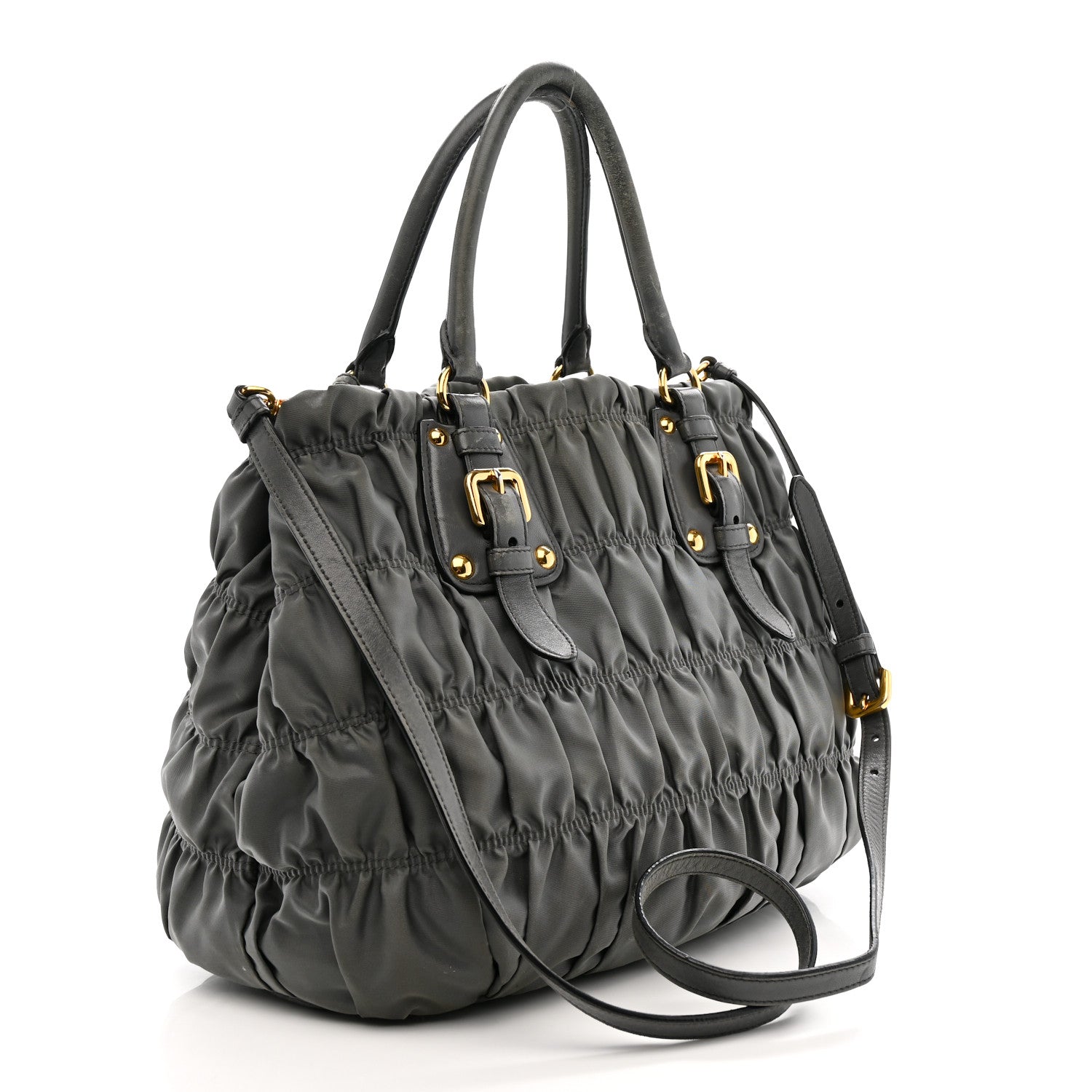 Prada Tessuto Nylon Gaufre Tote Ardesia 3 of 17