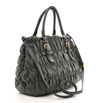 Prada Tessuto Nylon Gaufre Tote Ardesia 3 of 17