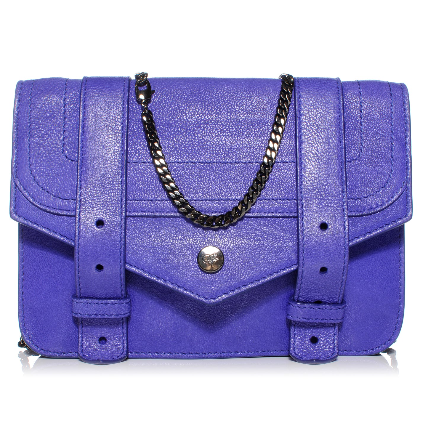 Leather PS1 Large Chain Wallet Purple Rain
