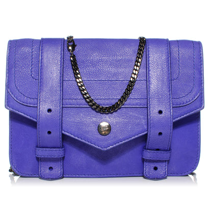 Proenza Schouler Leather PS1 Large Chain Wallet Purple Rain 1 of 6