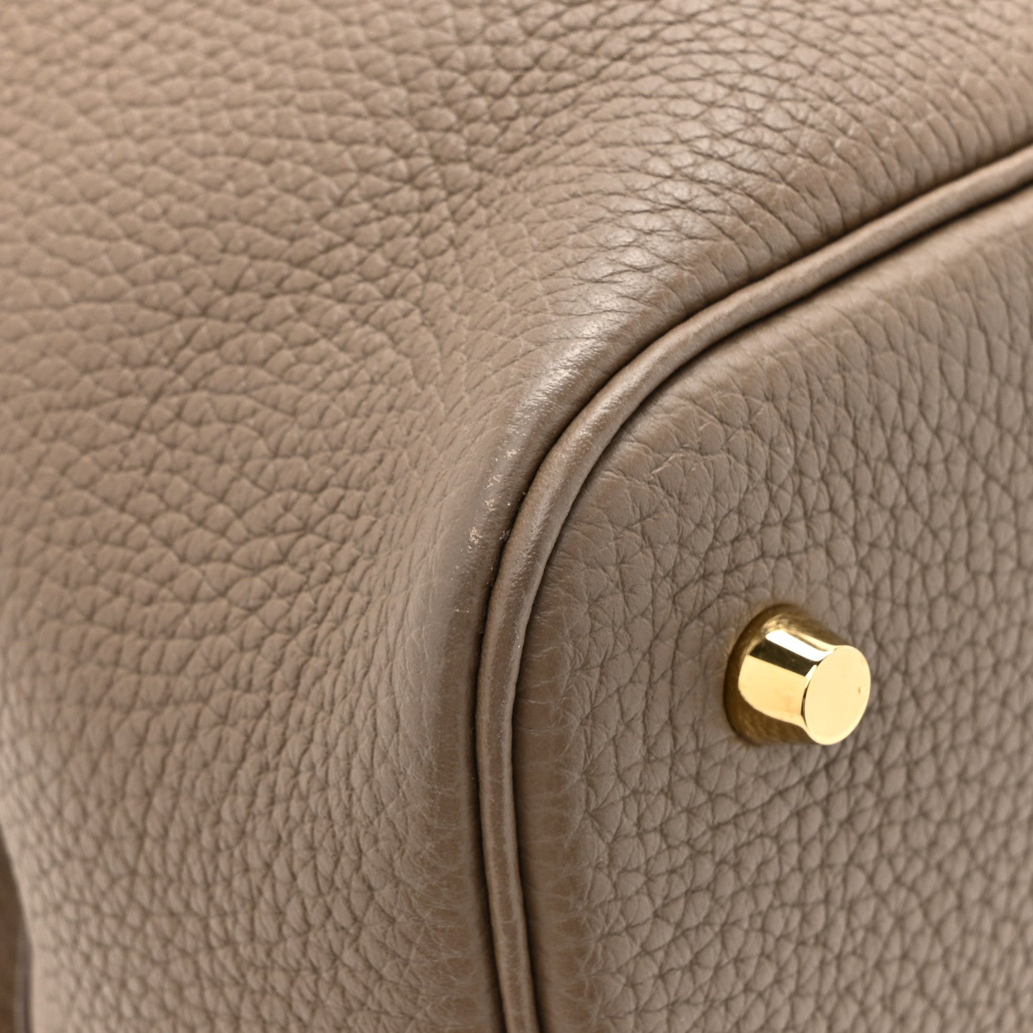 Hermes Taurillon Clemence Picotin Lock 22 MM Etoupe 11 of 11