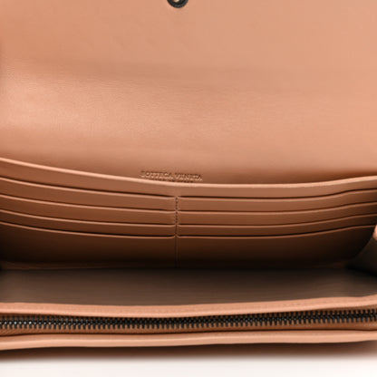 Bottega Veneta Cervo Intrecciato Continental Flap Wallet Cipria 5 of 9