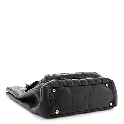 Chanel Lambskin Quilted Chocolate Bar Mademoiselle Shoulder Bag Black 4 of 11