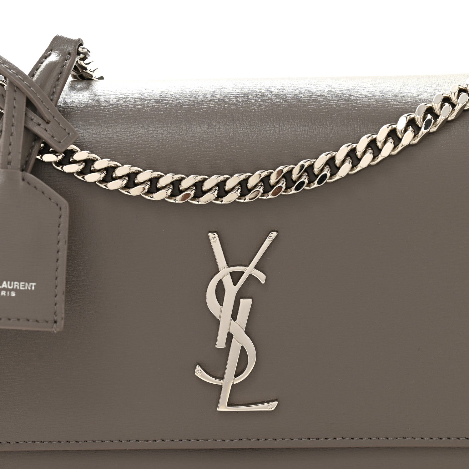 Saint Laurent Calfskin Medium Monogram Sunset Fog 7 of 9