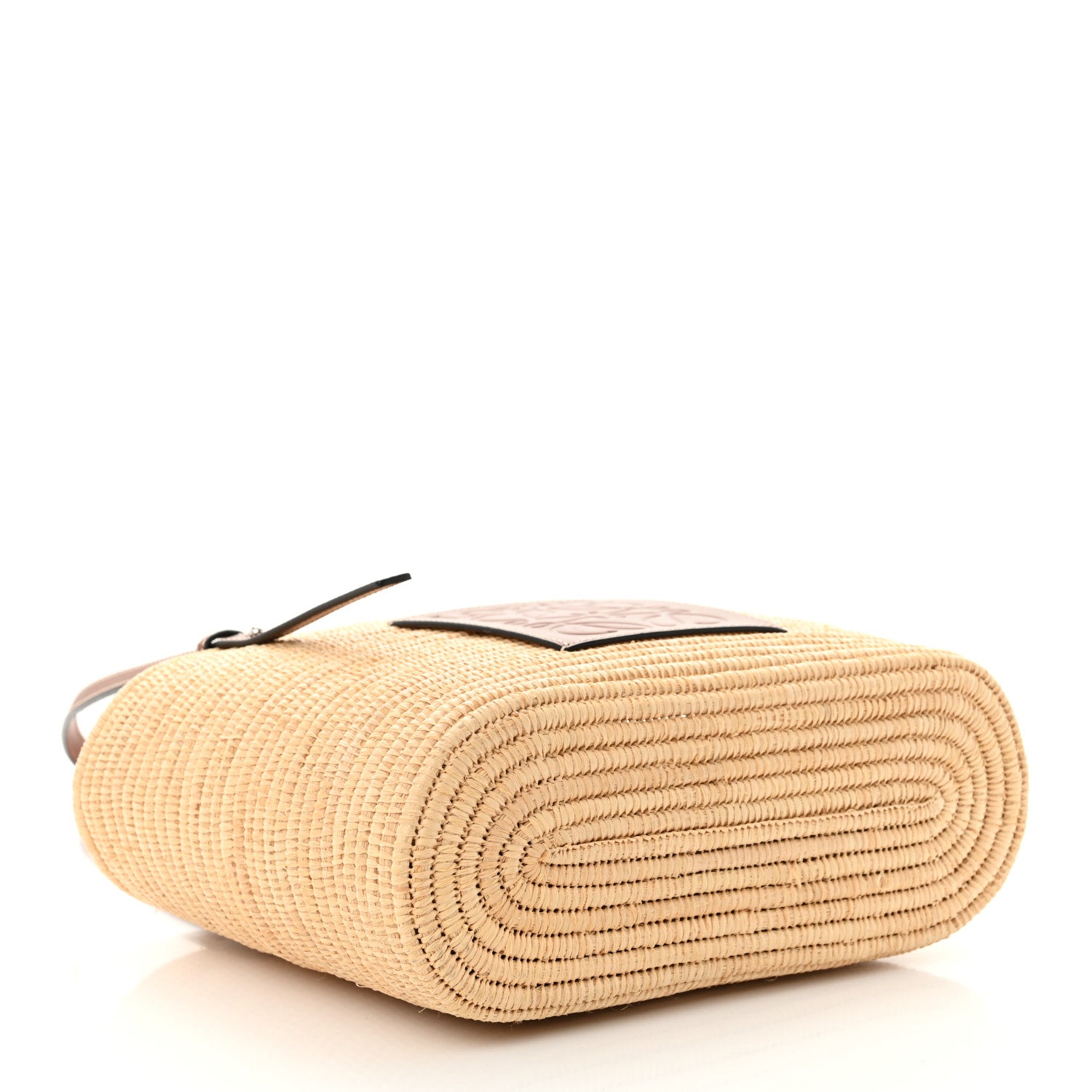 Loewe Raffia Square Small Basket Tote Bag Natural Tan 4 of 11