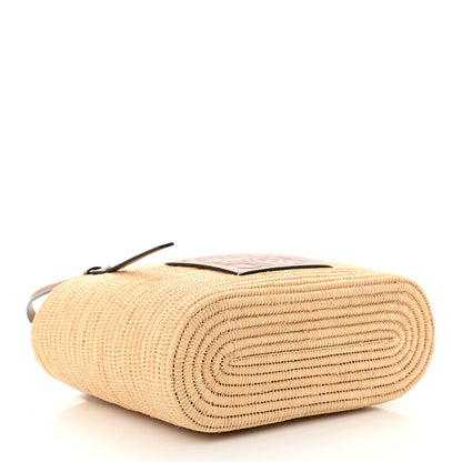 Loewe Raffia Square Small Basket Tote Bag Natural Tan 4 of 11