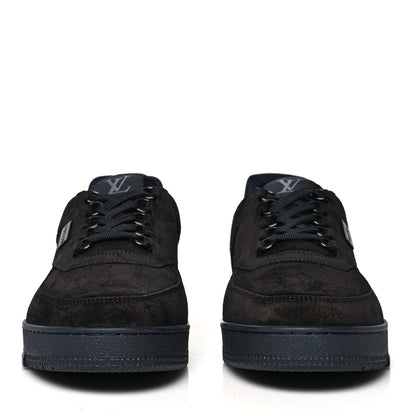 Louis Vuitton Suede Mens LV Trainer Sneakers 9.5 Black 2 of 9