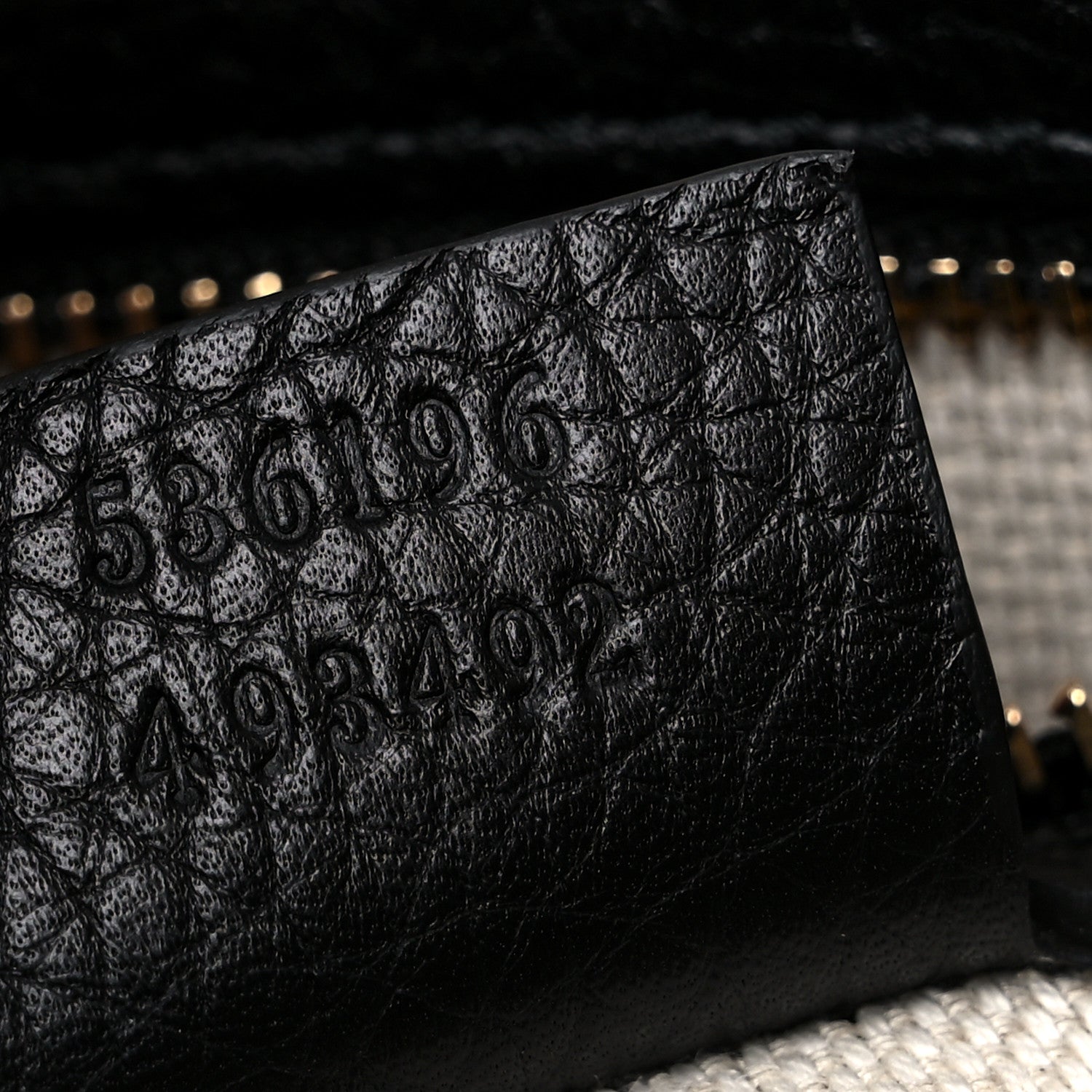 Gucci Pebbled Calfskin Medium Soho Chain Shoulder Bag Black 7 of 9