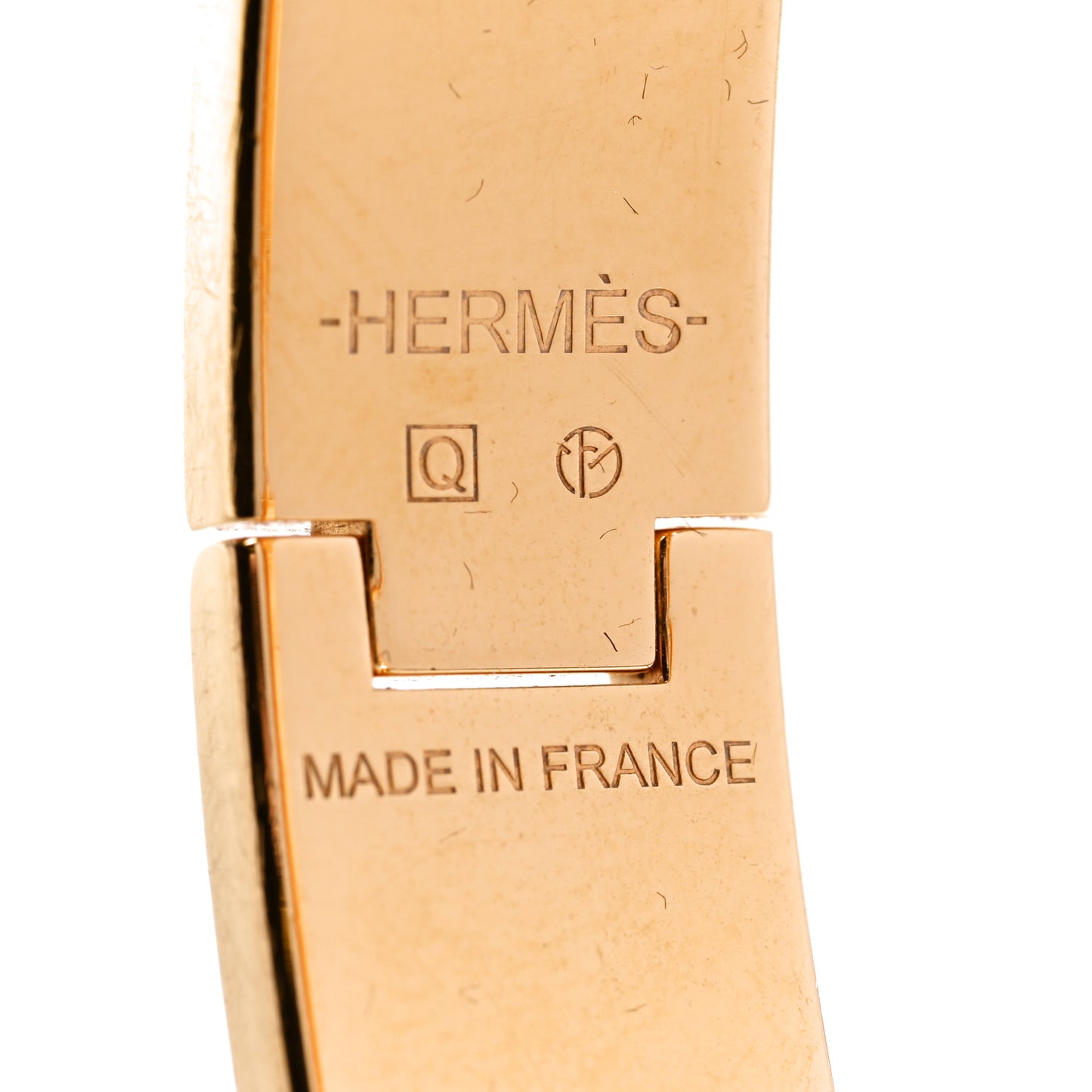 Enamel Narrow Clic Clac H Bracelet PM Orange