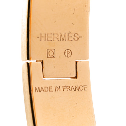 Hermes Enamel Narrow Clic Clac H Bracelet PM Orange 4 of 5