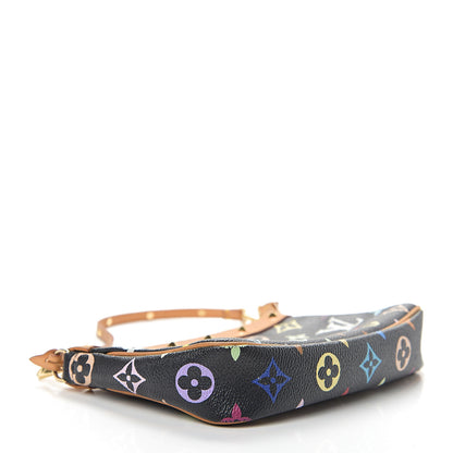Louis Vuitton Monogram Multicolor Pochette Accessories Black 3 of 11