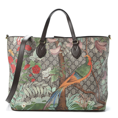 Gucci Soft GG Supreme Monogram Tian Medium Crossbody Tote Beige Multicolor New Acero 1 of 10