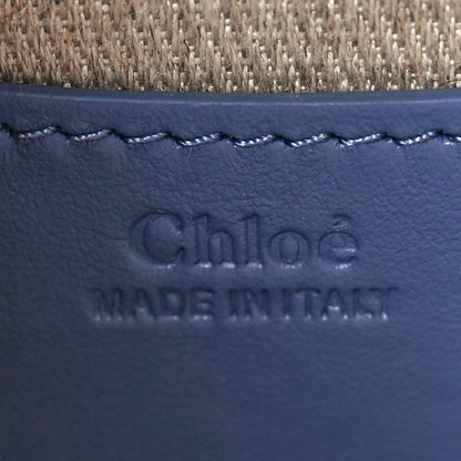 Chloe Calfskin Small Tess Bag Deep Ocean Blue 6 of 9