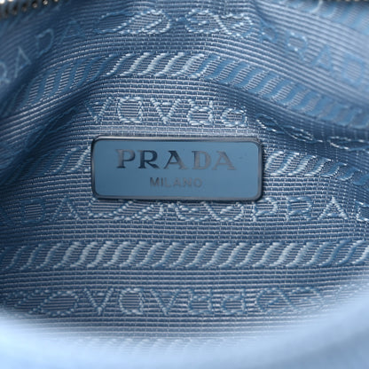 Prada Nylon Embroidered Drill Mini Re-Edition 2000 Bag Sky Blue White 6 of 9