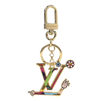 Louis Vuitton LV X TM Iconic Superflat Bag Charm Key Holder Multicolor 1 of 4