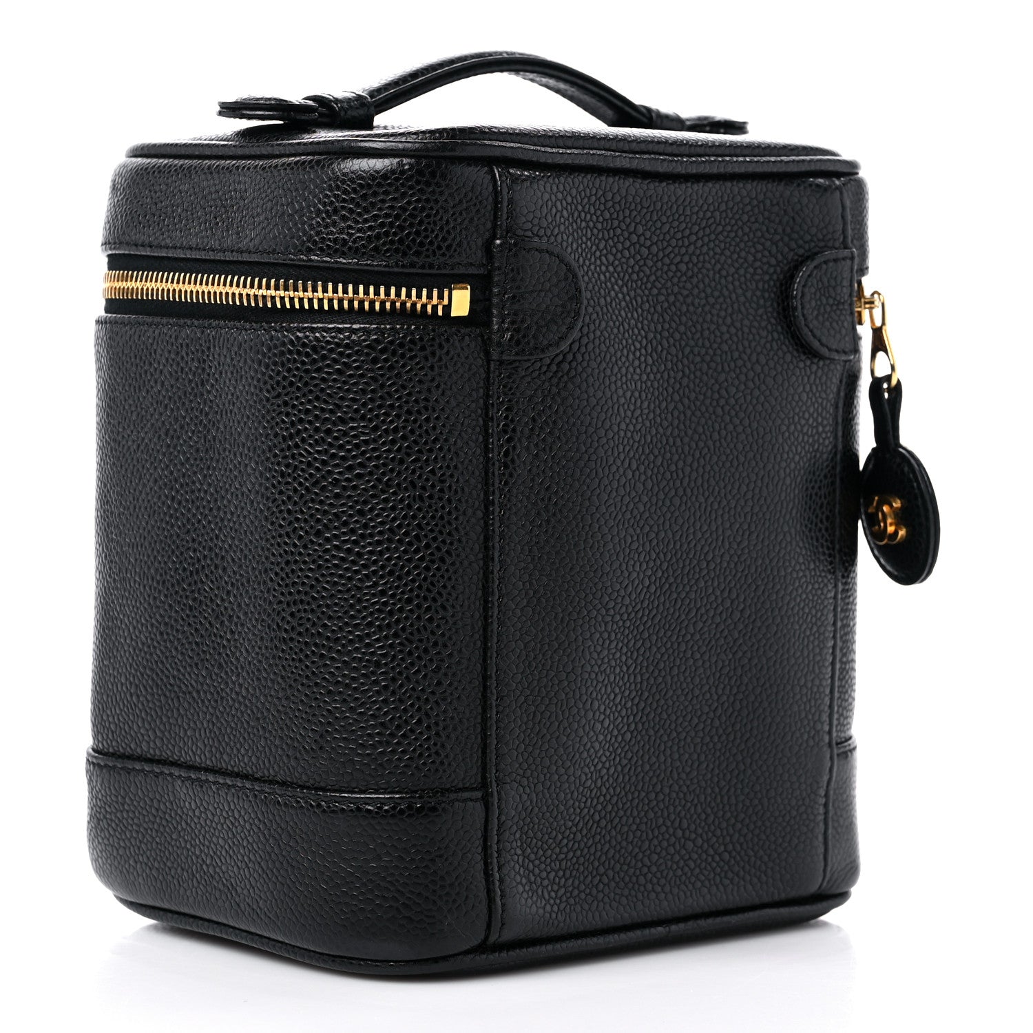 Chanel Caviar Vanity Cosmetic Case Black 3 of 13