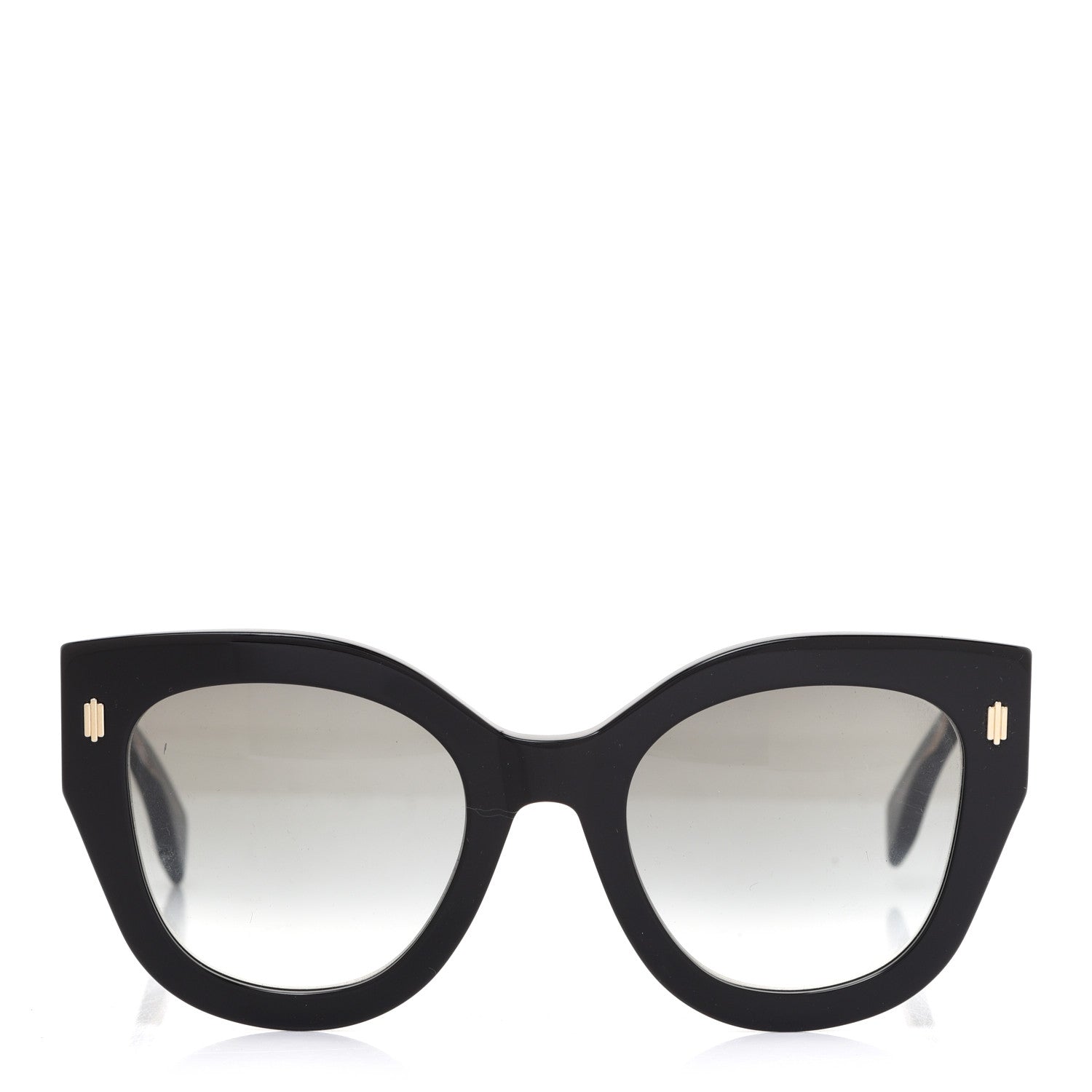 Fendi Acetate Cat Eye Sunglasses FF0435/S Black 2 of 8