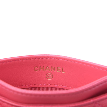 Chanel Caviar Quilted French New Wave Card Holder Rose 6 of 9