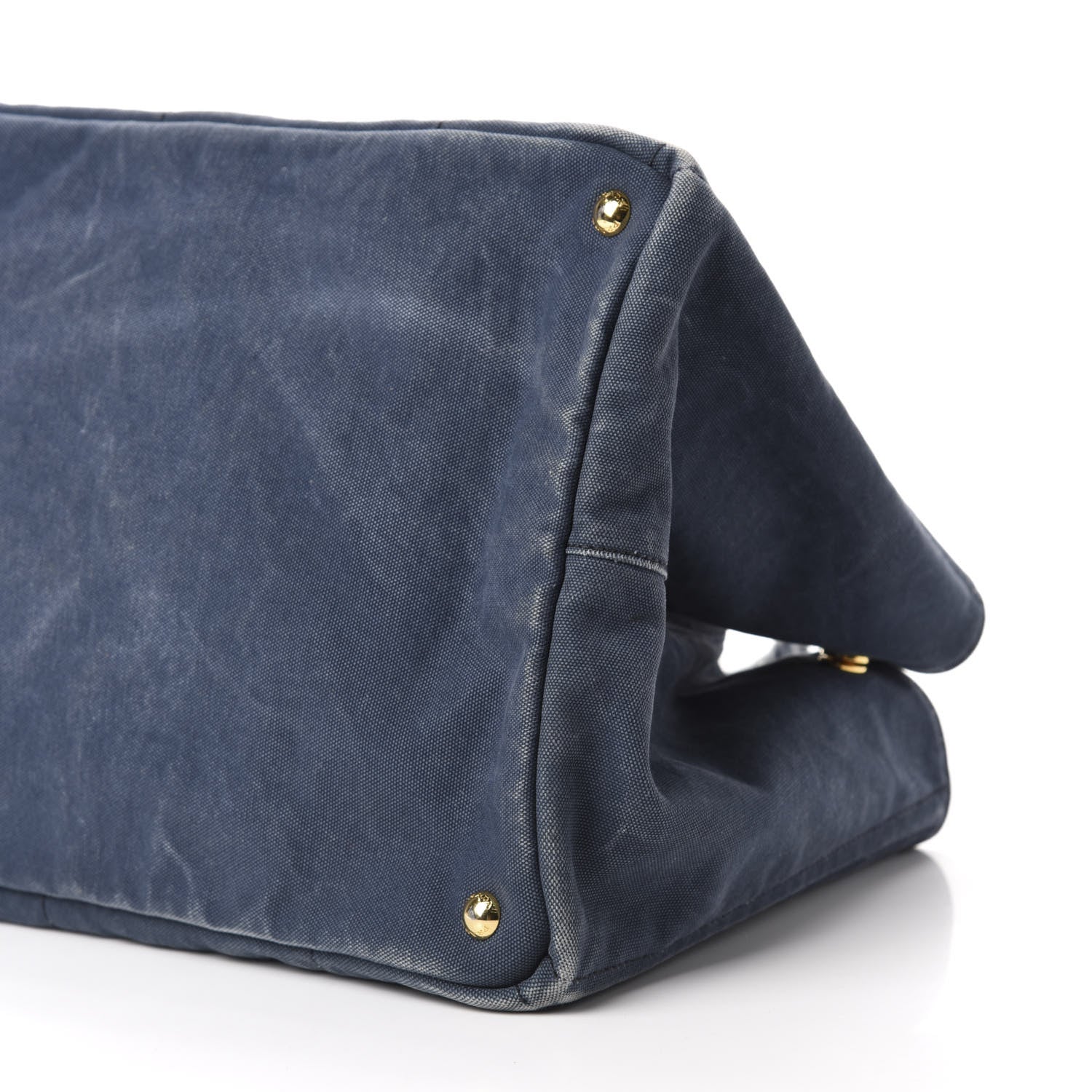 Prada Canvas Canapa Logo Tote Blue 7 of 9
