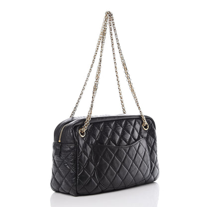 Chanel Aged Calfskin Quilted Medium Reissue Camera Case Black 3 of 13
