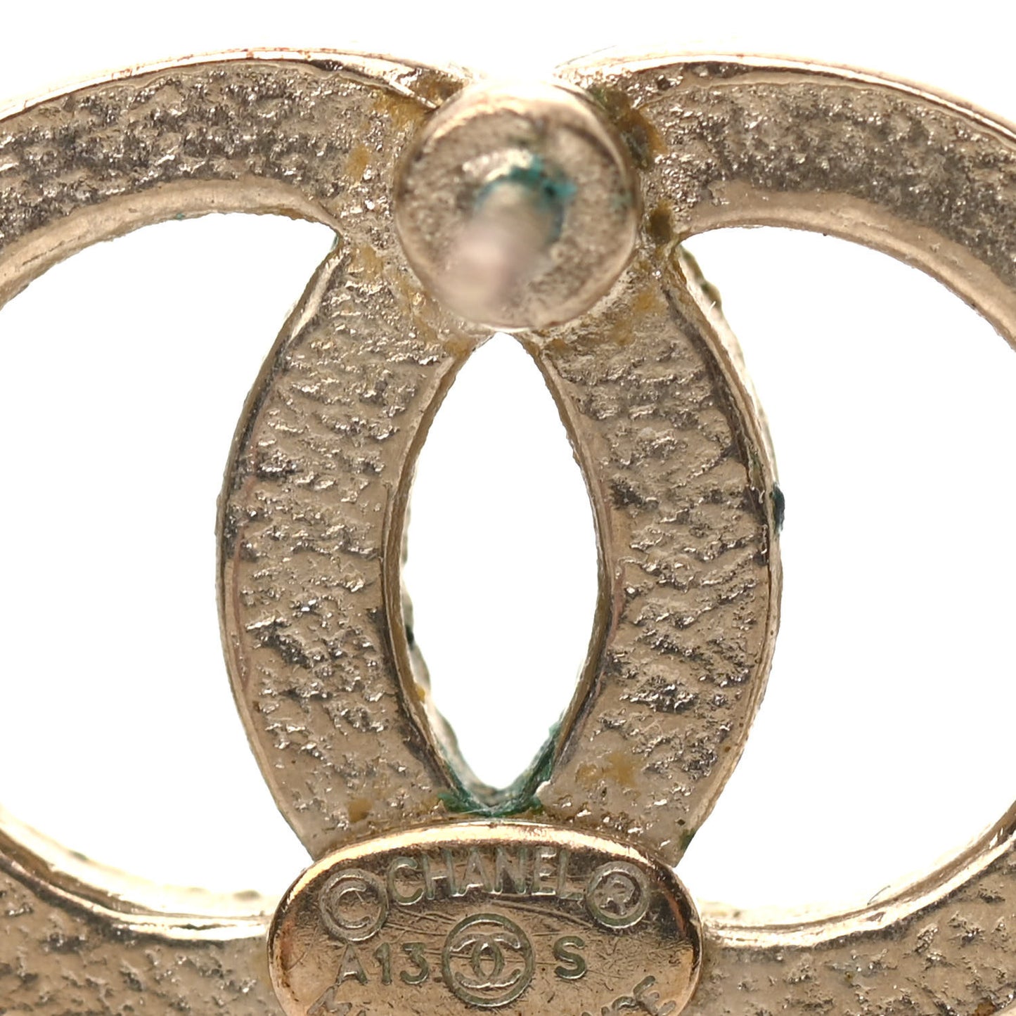 Crystal CC Earrings Gold