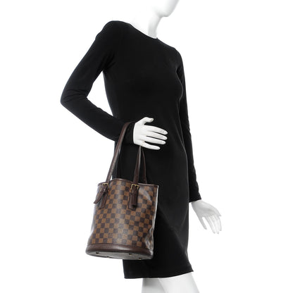 Louis Vuitton Damier Ebene Marais Bucket 23 2 of 7