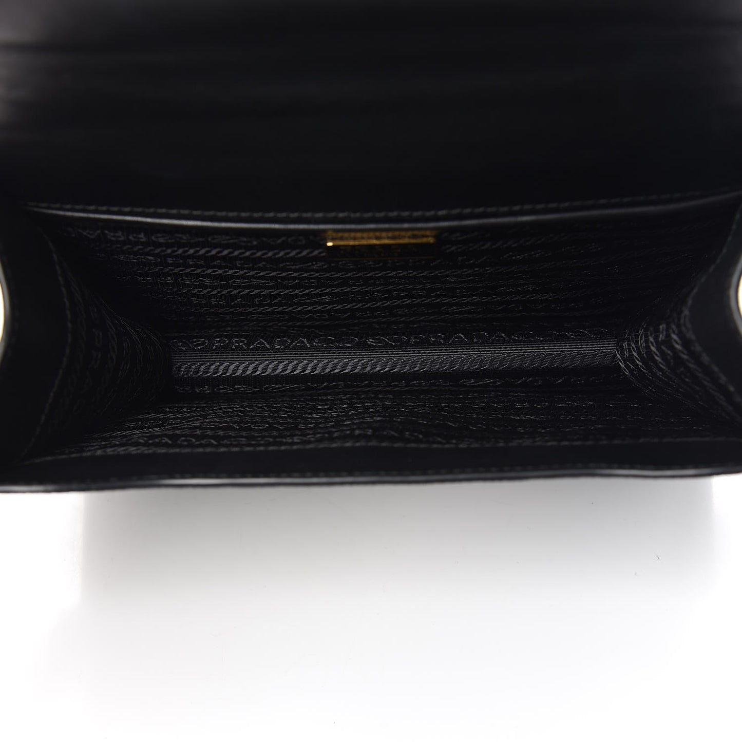 Saffiano Soft Chain Shoulder Bag Black