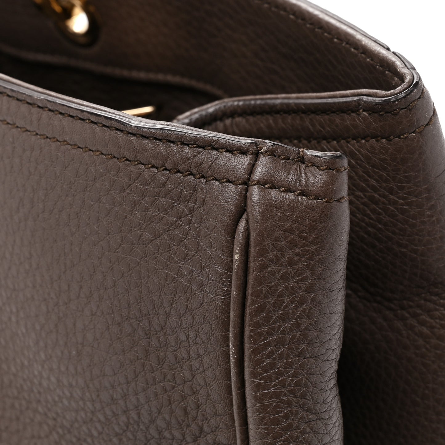 Calfskin Large Bamboo Shopper Tote Grey Field