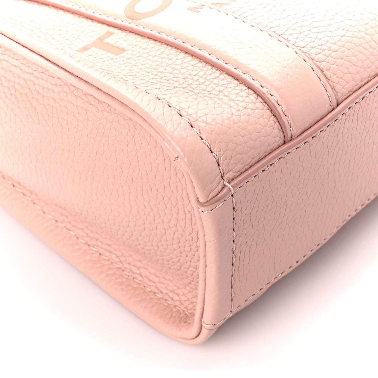Grained Calfskin Micro The Tote Bag Rose