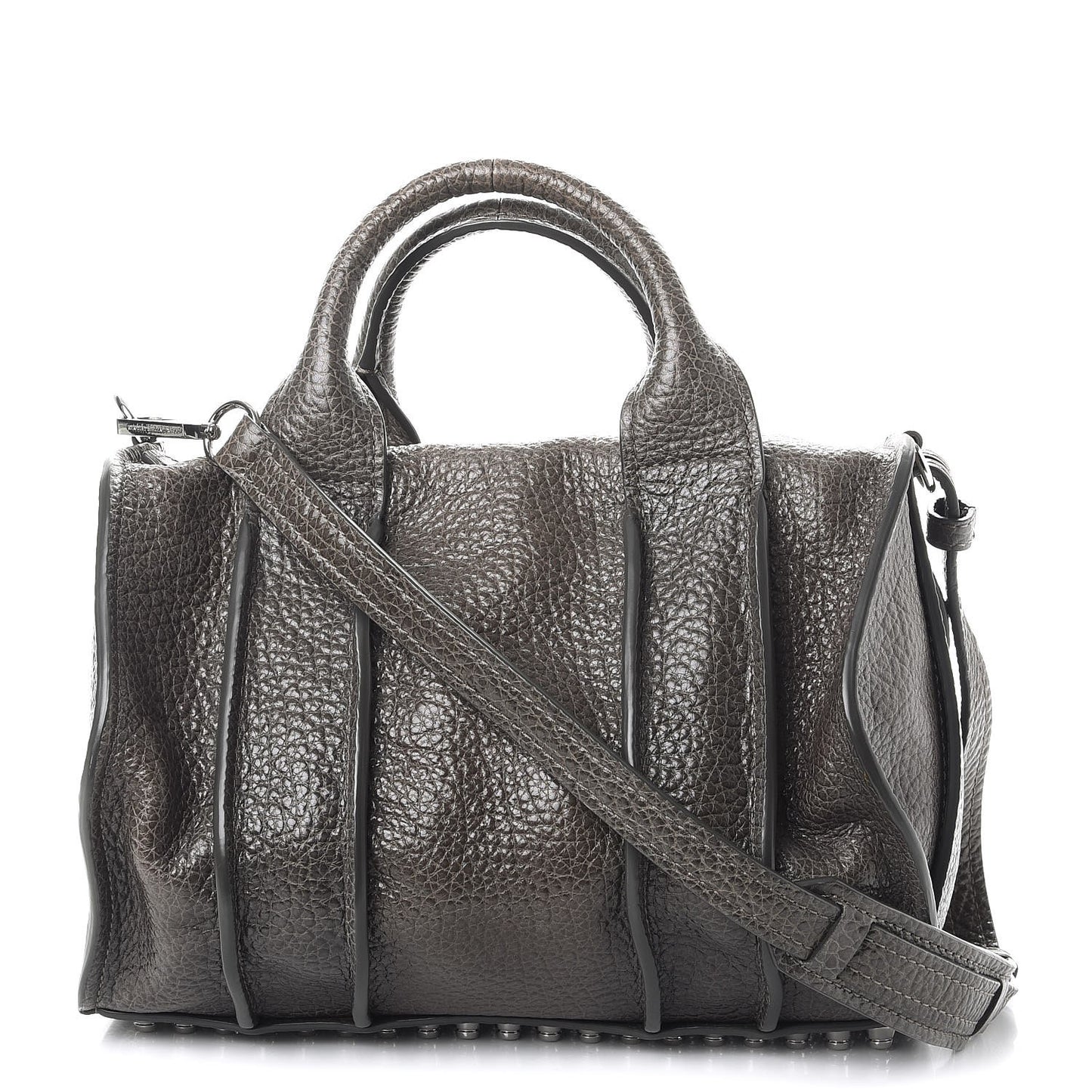 Pebbled Lambskin Inside Out Rocco Grey
