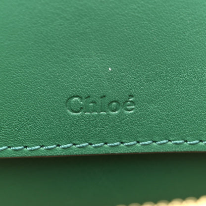 Chloe Calfskin Crocodile Embossed Mini C Vanity Bag Woodsy Green 7 of 15