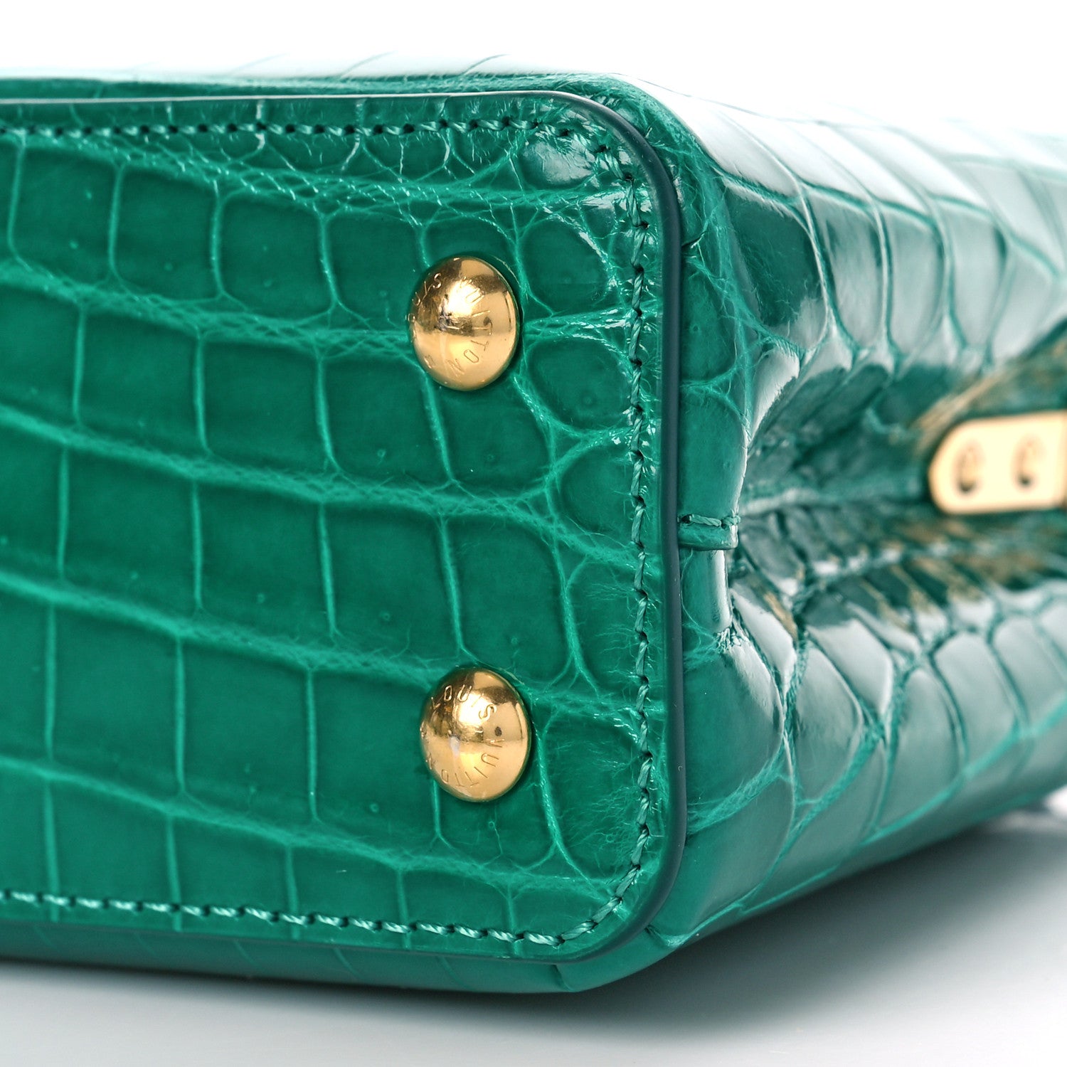 Louis Vuitton Crocodile Mini Capucines Emeraude 8 of 8