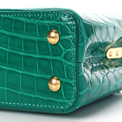 Louis Vuitton Crocodile Mini Capucines Emeraude 8 of 8