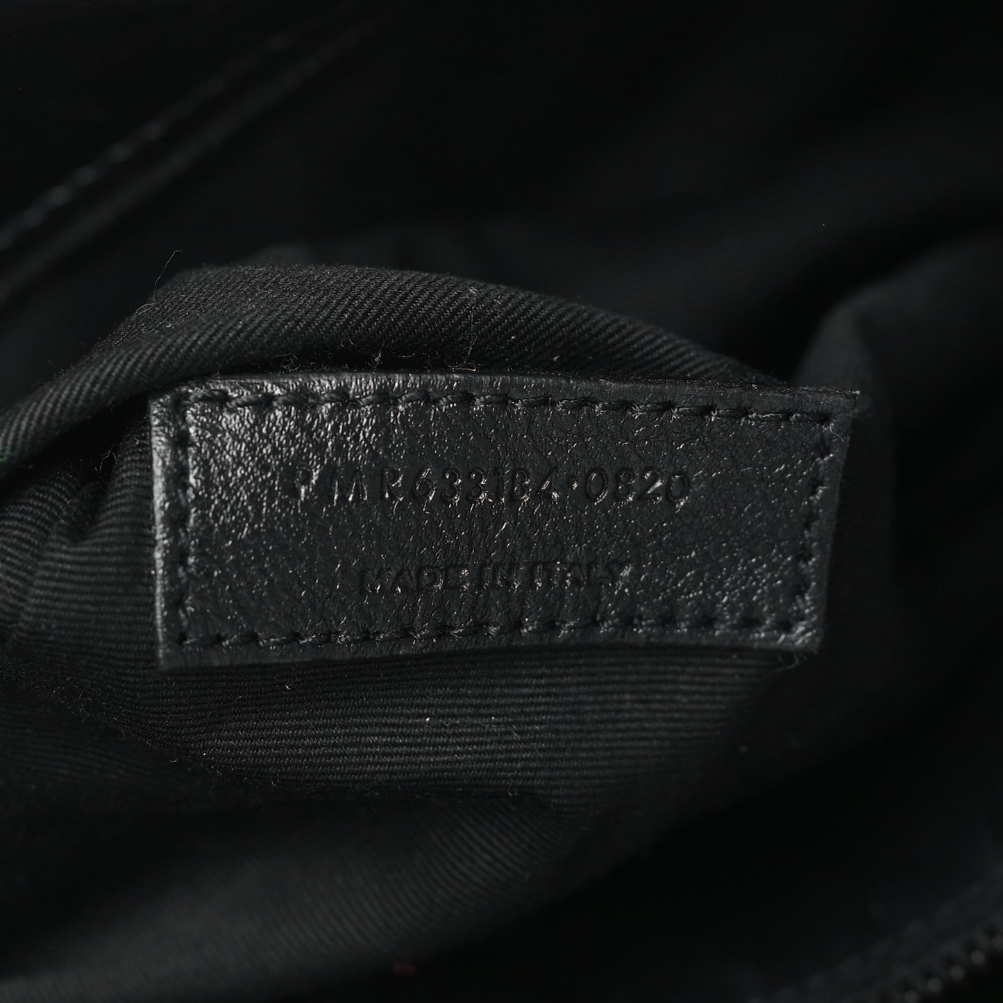 Crinkled Calfskin Matelasse Monogram Medium Niki Chain Satchel Black