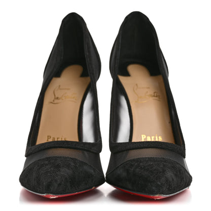 Christian Louboutin Veau Velours Rete Galativi 100 Pumps 39.5 Black 3 of 8