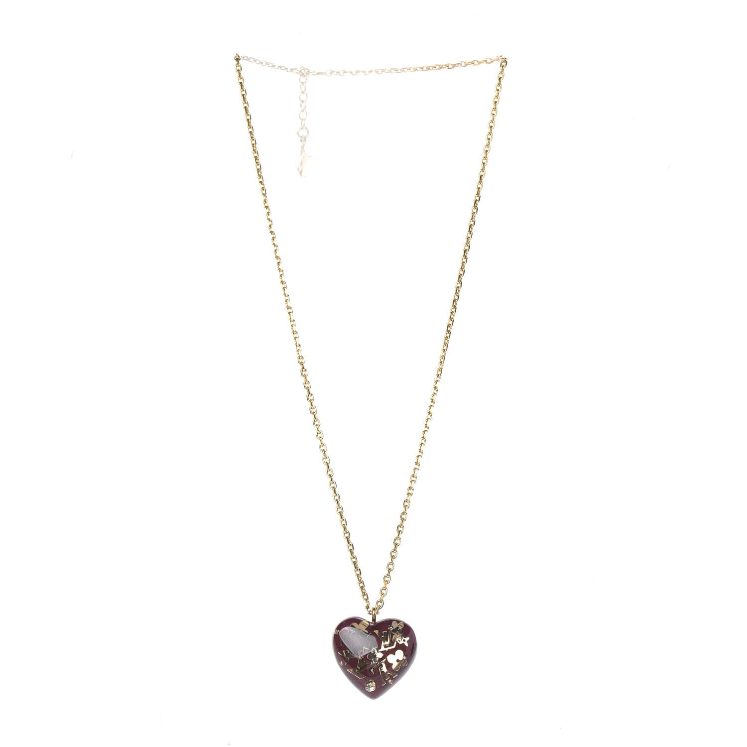 Louis Vuitton Inclusion Heart Necklace Rouge Fauviste 3 of 5