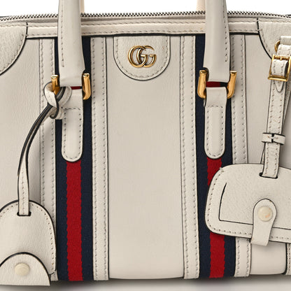 Gucci Koi Calfskin Small Bauletto Duffle Top Handle Bag Mystic White 7 of 17