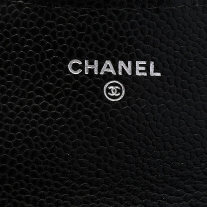 Chanel Caviar Quilted Flap Card Holder Wallet Black 6 of 8