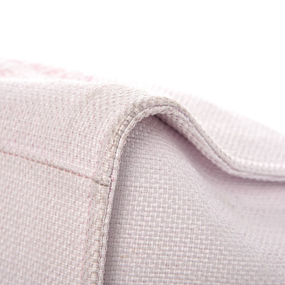 Chanel Woven Straw Raffia Large Deauville Tote Pink 14 of 14