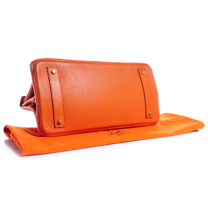 Hermes Taurillon Clemence JPG Birkin 42 Orange 3 of 9
