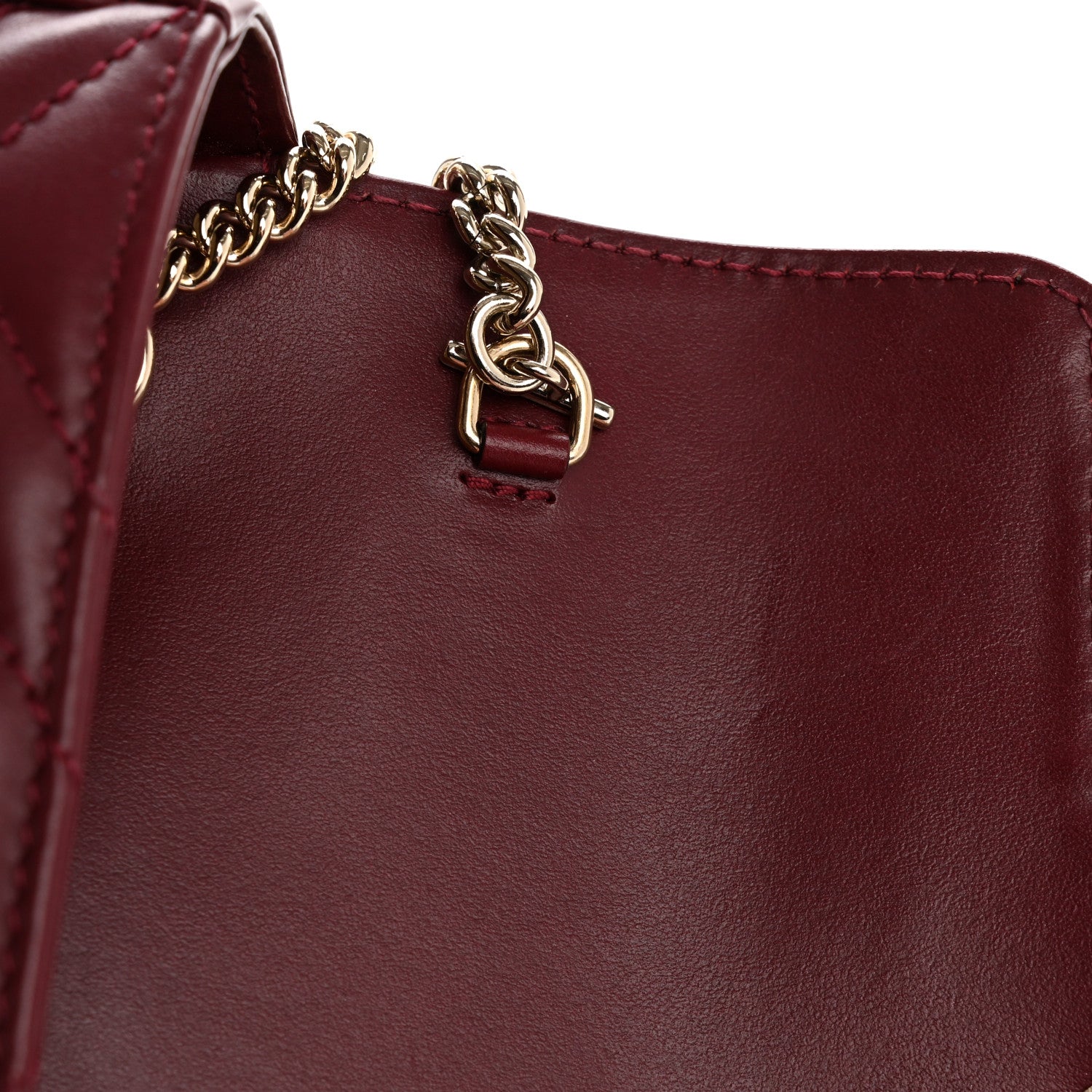 Gucci Calfskin Matelasse Super Mini GG Marmont Shoulder Bag Rosso Ancora 11 of 12