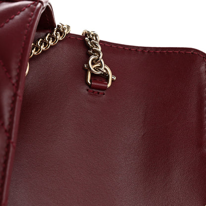 Gucci Calfskin Matelasse Super Mini GG Marmont Shoulder Bag Rosso Ancora 11 of 12