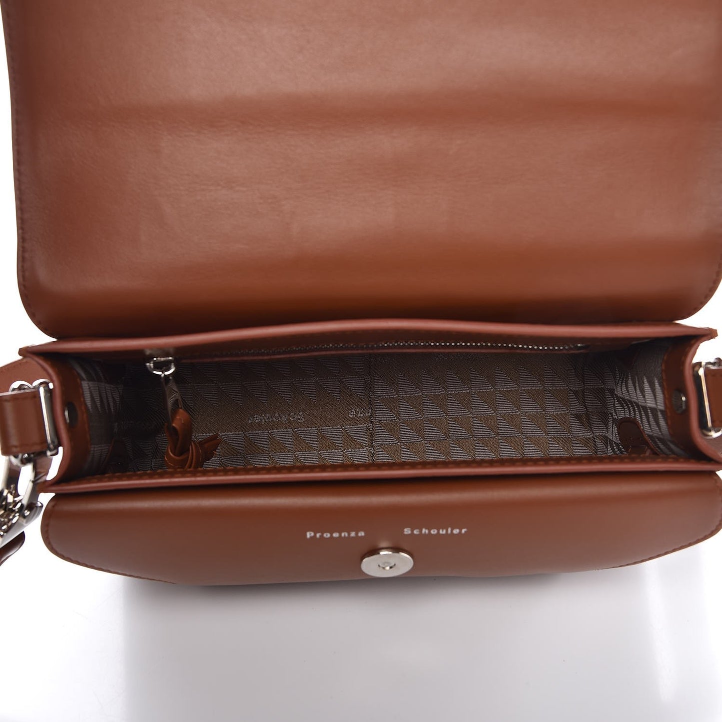 Calfskin PS11 Mini Classic Shoulder Bag Caramel