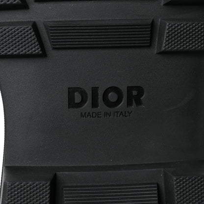 Christian Dior Nubuck Calfskin Oblique Explorer Boat Shoe 40 Black Beige 8 of 8